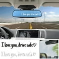 thumbnail image 1 of Drive Safe Mirror Sticker Vinyl Decal Set | I Love You Heart Design | Rearview Mirror Window Car Accessory | 3-Pack | Waterproof | Easy Install | Universal Fit, 1 of 7