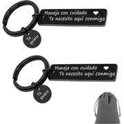Drive Safe ,Te necesito aqui conmigo Spanish Pendant for Him Her, I love you for Boyfriend Husband
