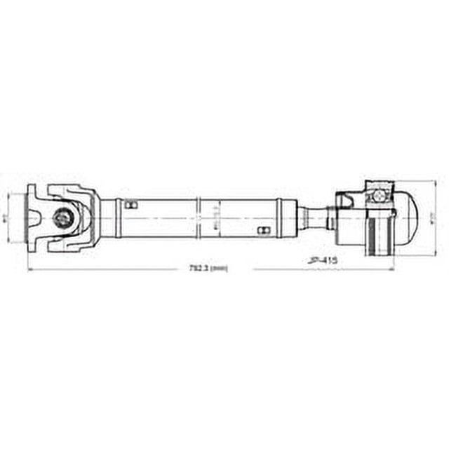 Front Drive Shaft Assembly For 2008-2012 Jeep Liberty V6 3.7L 4WD - Replaces OEM 52853442AC, 52853442AD
