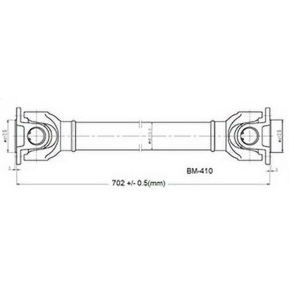 Drive Shaft Assembly Front