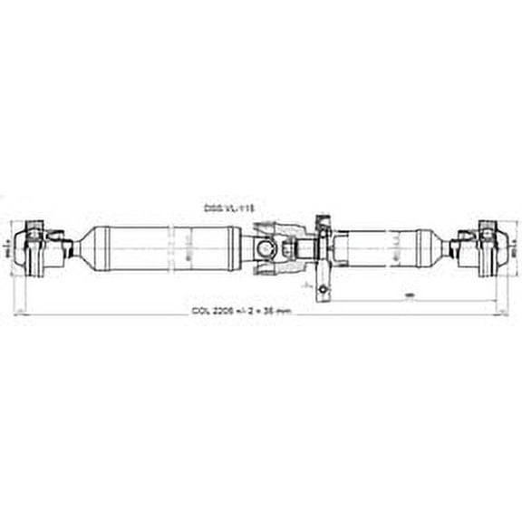 Drive Shaft Assembly Rear OE No. 30783345. Ref No. 936-880. Length: 87 5/16 in. Fits select: 2005-2007 VOLVO XC90 V8, 2008-2011 VOLVO XC90