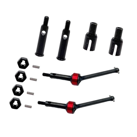 Drive Shaft Axle Transmission Kit Durable Iron Aluminum Construction for 1/24 RC Car Model Enthusiasts