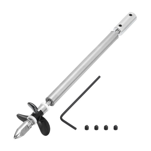 Drive Shaft W Propeller and Coupling Joint, L150mm Shaft, L25mm Sleeve, D36mm Three Propeller for 4 mm Motor Shaft