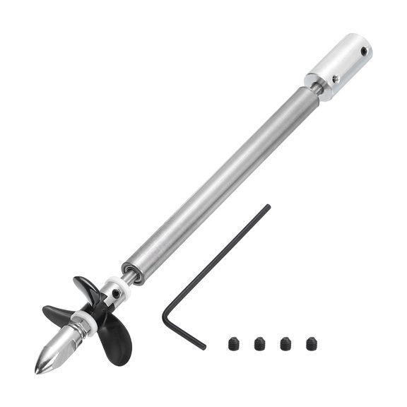 Drive Shaft W Propeller and Coupling Joint, L150mm Shaft, L25mm Sleeve, D36mm Three Propeller for 6 mm Motor Shaft