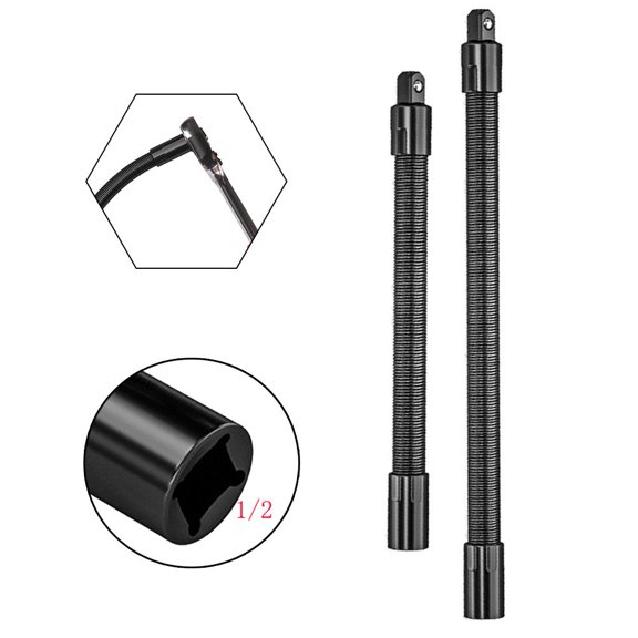 Drive Socket Extension Bar 12.7Mm Adapter Connective Rod Flexible Shaft Ratchet Wrench 250/350Mm 1/2\\\'\\\' Sqaure Head Hand Tools 350Mm Fangkenuo