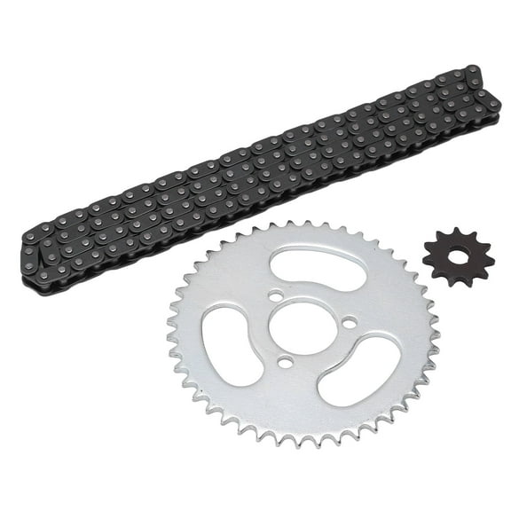 Drive Sprocket Chain Combo,T8F Front and Rear Sprocket Chain Replacement High Power T8F Gear Chain Set for Modified Karts ATVs and Mini Motorcycles
