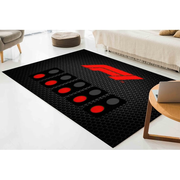 Drive to Survive Rug, Gamer Rugs, Play Room Rugs, Motivational Rug, Thick Rug, Accent Rug, Trendy Rug, Saloon Rug, Non Slip Rug, Area Rug, 2'x3' - 60x90 cm