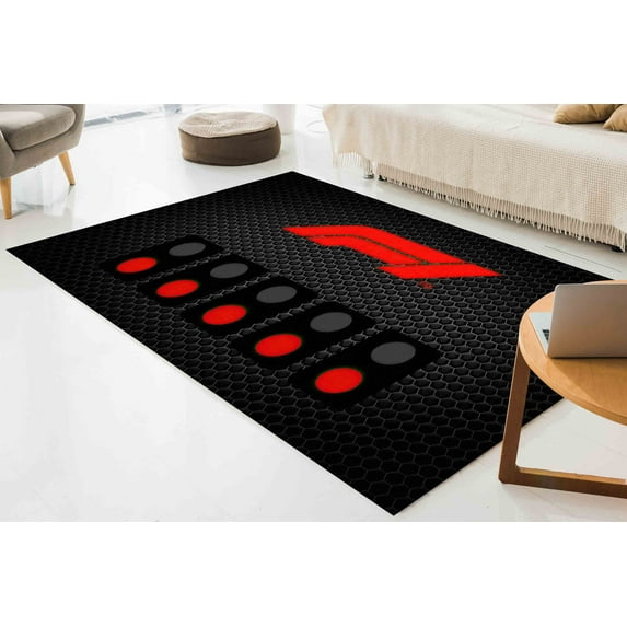 Drive to Survive Rug, Gamer Rugs, Play Room Rugs, Motivational Rug, Thick Rug, Accent Rug, Trendy Rug, Saloon Rug, Non Slip Rug, Area Rug, 3.3'x5' - 100x150 cm