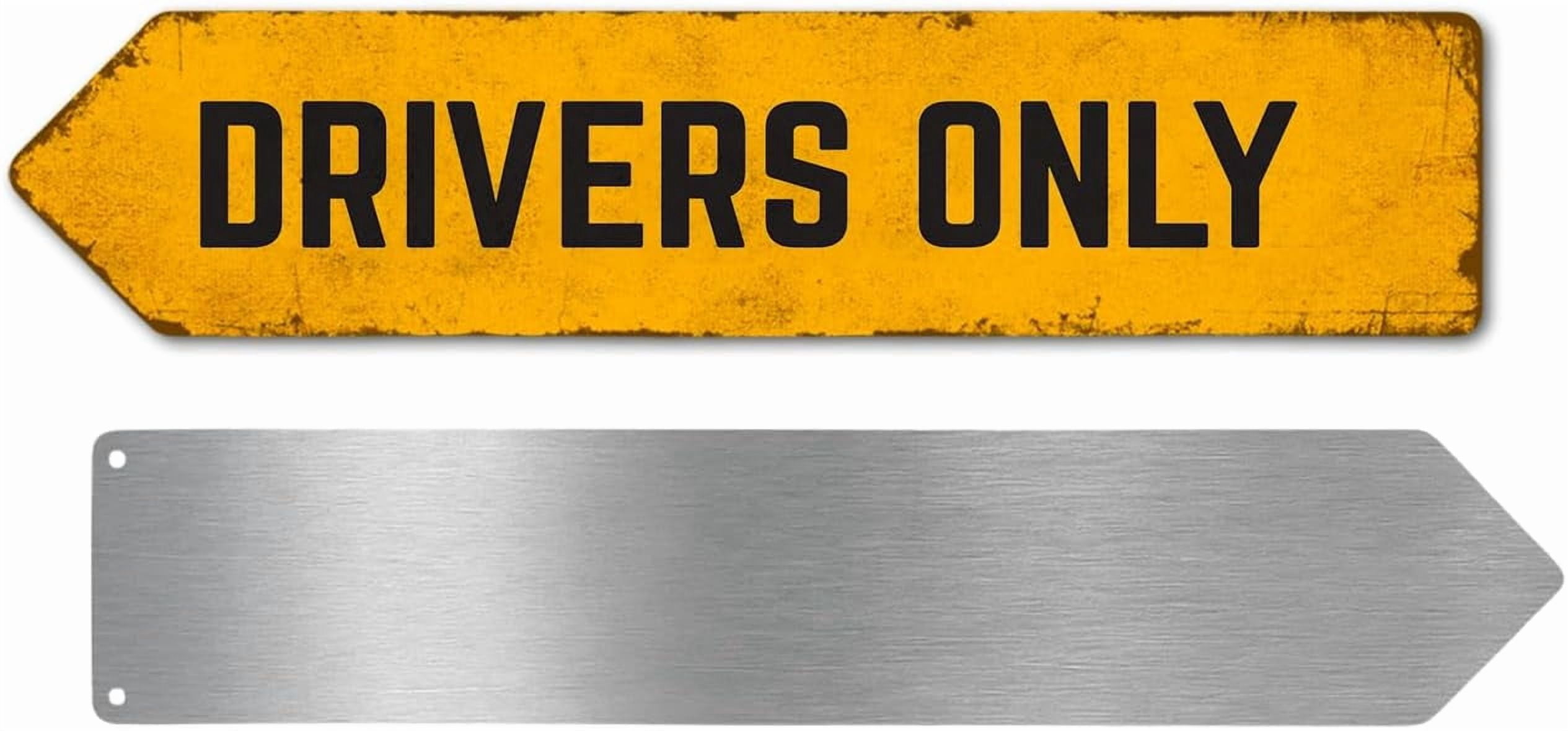 Drive Thru Metal Sign by DC | Arrow Metal Directional Signage for ...