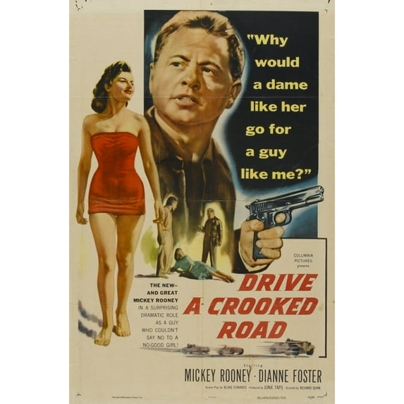Drive a Crooked Road Movie Poster Print (27 x 40)