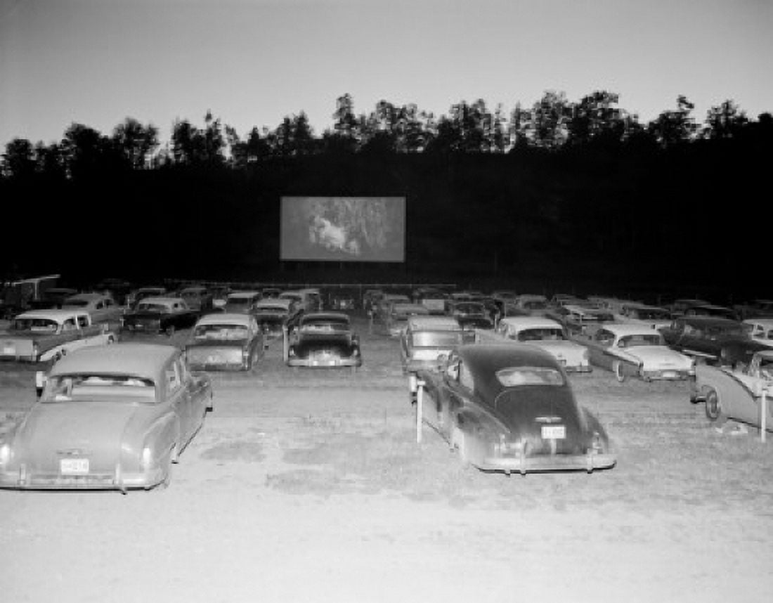 Drive in movie Canvas Art - (24 x 36)