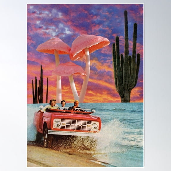 Drive off into the sunset Poster, 12x18 UNFRAMED