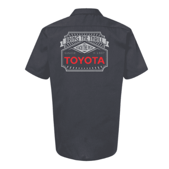 Drive the Passion with Toyota Branded Dickies Work Shirts