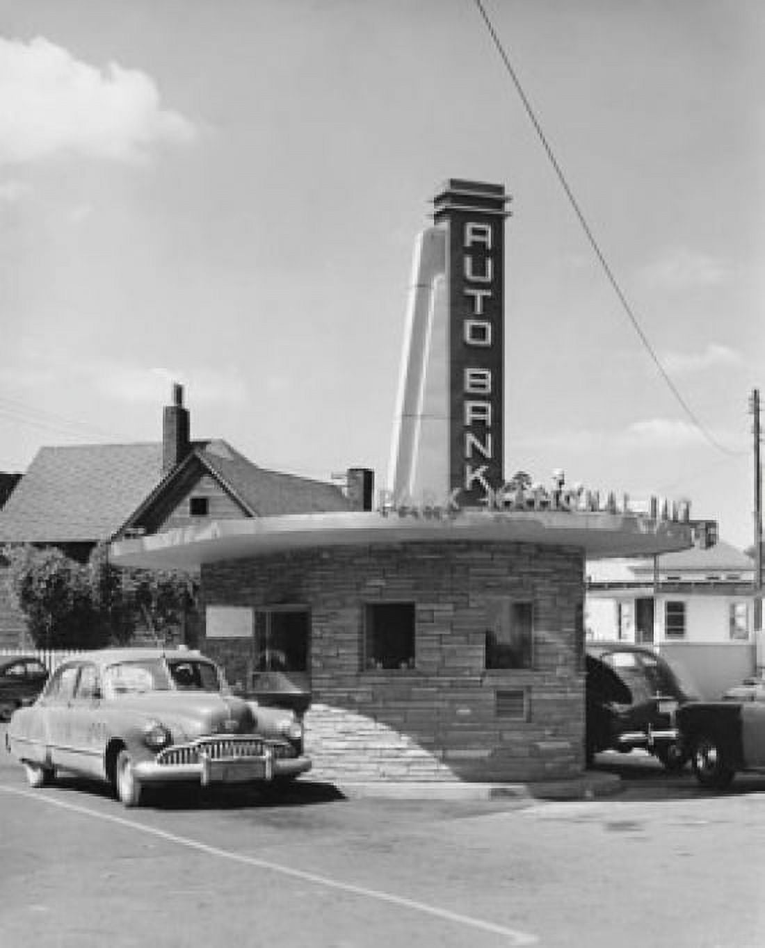Drive-thru at a bank Canvas Art - (18 x 24)