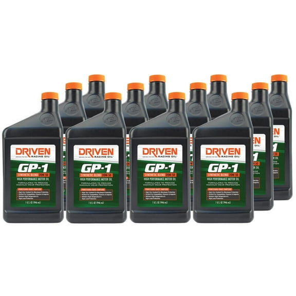 Driven 19506 GP-1 Synthetic Blend High Performance Motor Oil 20W-40 - 12 Quarts