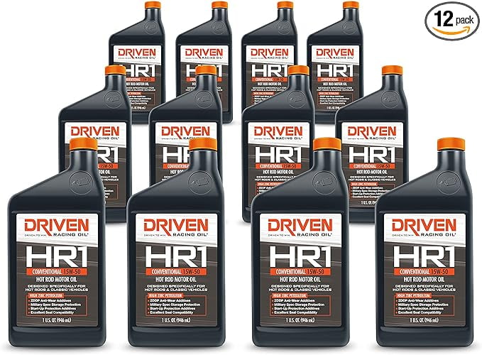Driven HR1 15w50 Hot Rod Oil High ZDDP Zinc Conventional Motor Oil