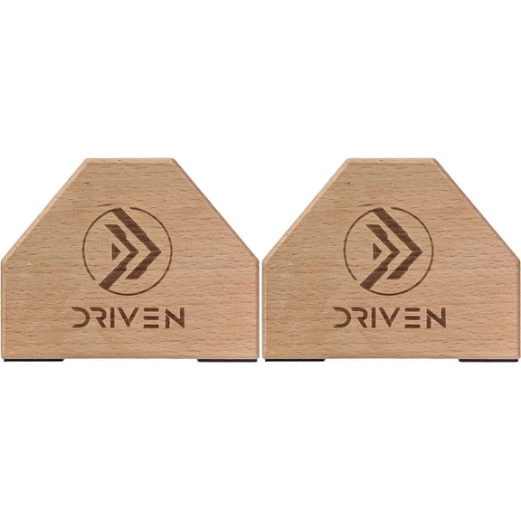 Driven | Professional Large Beech Wooden Parallettes | Calisthenics | Push Up Bars | Anti Slip Base | Gym Gear Workout Portable Crossfit