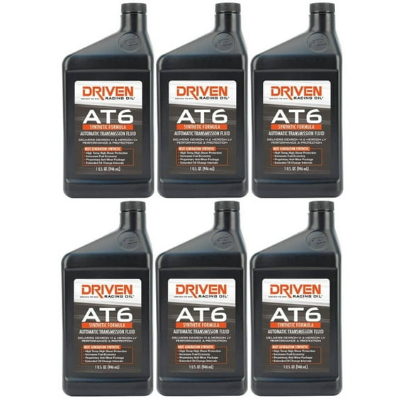 Driven Racing AT6 Dexron VI Transmission Fluid - 1 Quart Synthetic Dexron 6 / Mercon LV Trans Oil