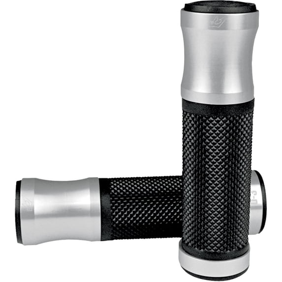 Driven Racing D3 Grips Silver/Black 7/8"