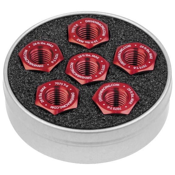 Driven Racing DSN5-RD fits Ducati 5 Bolt Sprocket Nuts - Red