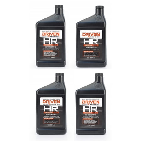 Driven Racing Oil 02106 HR1 Conventional 15W50 Motor Oil, 1 Quart - 4 PACK