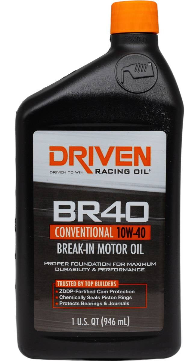 Driven Racing BR40 Break-In Oil - Conventional 10W-40, 6-Quart Case