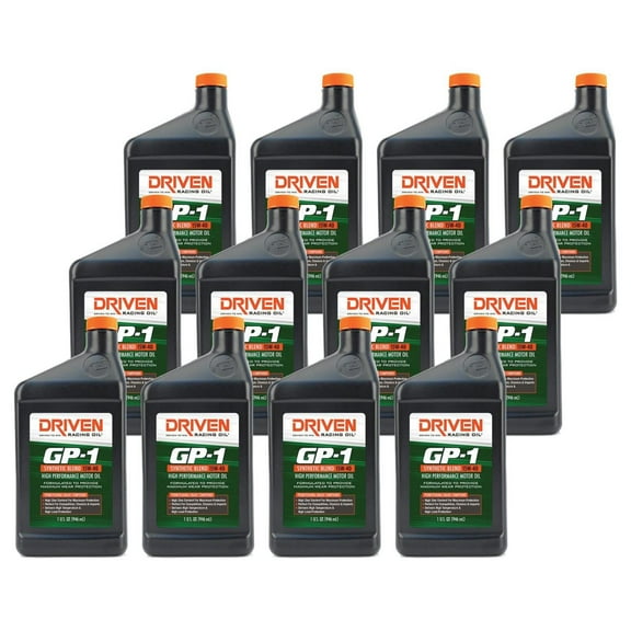 Driven Racing Oil 19406 GP-1 Synthetic Blend 15W40 Oil, 12 Quarts