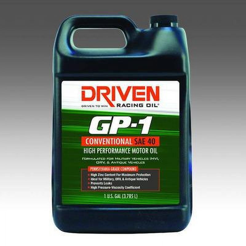 Driven GP-1 Conventional High Performance Motor Oil SAE 40W Driven GP-1 Conventional High Performance Motor Oil SAE 40W