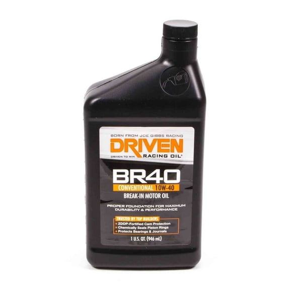 Driven Racing Oil BR40 Break-In Motor Oil 10W-40, 1 qt