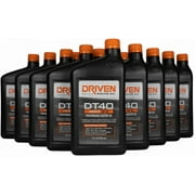 Driven Racing Oil DT40 High Zinc Synthetic 5w-40 (12 Quart Bottles) Street Performance - Euro Sport Engines - E85 - Methanol Injection