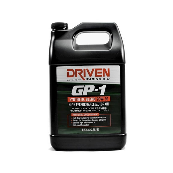 Driven Racing Oil GP-1 Synthetic Blend 20w50  1 Gallon Jug