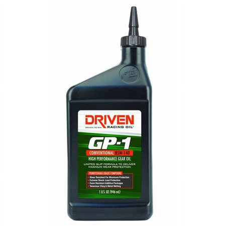 Driven Racing Oil JGP19140 GP-1 Conventional 85W140 Gear Oil, 0.25 gal