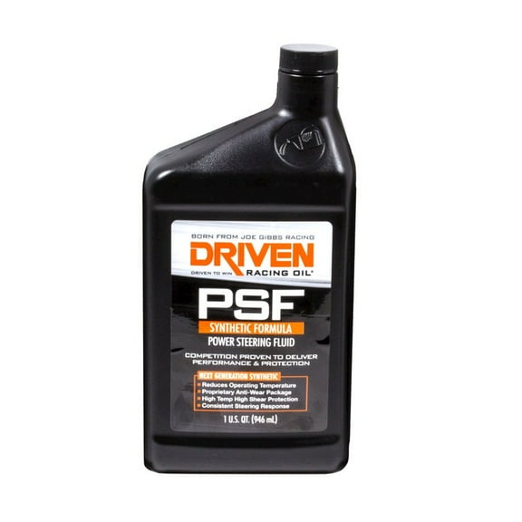 Driven Racing Oil Power Steering Fluid PSF Synthetic 1 Qt Bottle