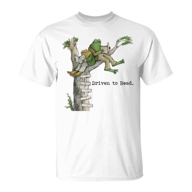 Driven To Read Frog Toad Library Reading TShirt - Walmart.com