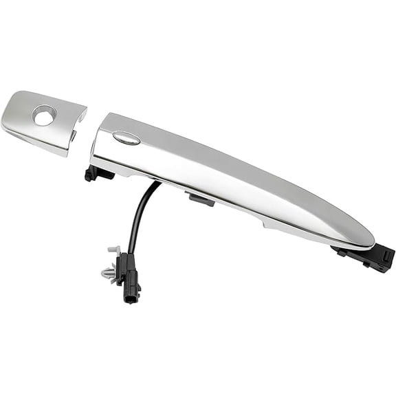 Driver Door Handle Chrome for 2009-2018 Nissan Sentra Murano Maxima Leaf, with Sensor and Smart Keyless Entry System, Exterior Front Left Side | Replace# 806469N00A Outside Handle