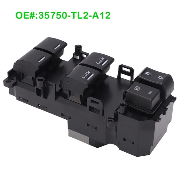 Driver Door Power Window Switch Black Fit for 2009-2014 Acura TSX 35750-TL2-A12