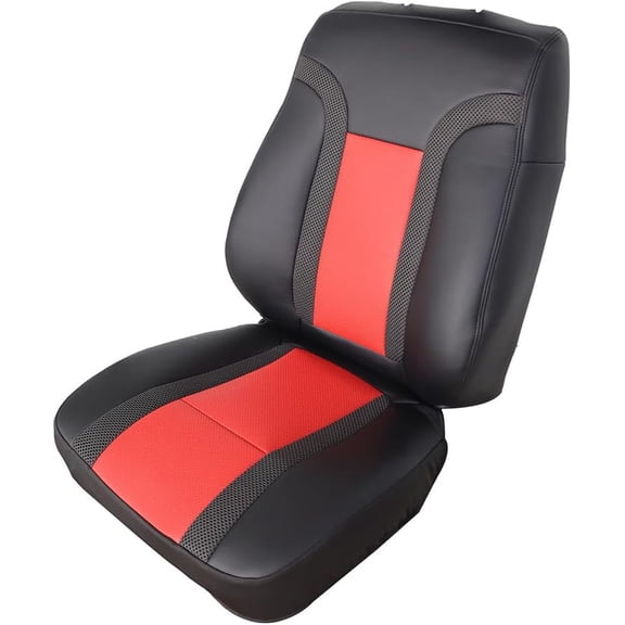 Driver Leather Seat Cover Top and Bottom Leather with Perforated Replacement for Ford F150 Raptor 2010-2014