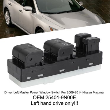 Driver Left Master Power Window Switch For 2009-2014 Nissan Maxima – 25401-9N00E, Wolongcars