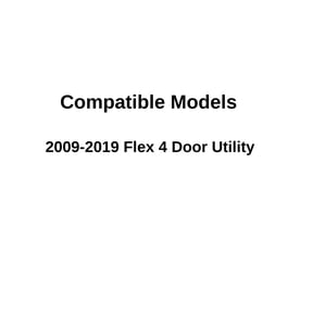 Driver Left Side Front Door Window Door Glass Compatible with Ford Flex 2009-2019 Models