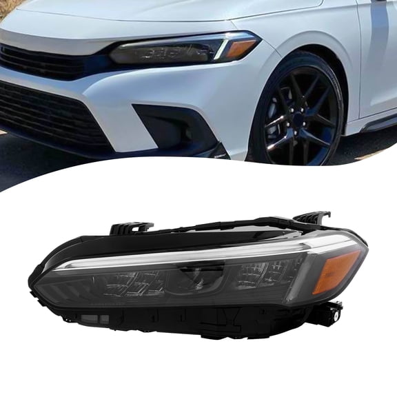 Driver Left Side LED Headlight with DRL, LED Headlight Driver Side for 2022-2025 Honda Civic Sport/Touring/Sport Touring