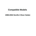 thumbnail image 1 of Driver Left Side Rear Door Window Door Glass Compatible with Cadillac Seville 4 Door Sedan 1998-2004 Models, 1 of 5