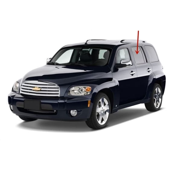 Driver Left Side Rear Door Window Door Glass Compatible with Chevrolet HHR 2006-2011 Models