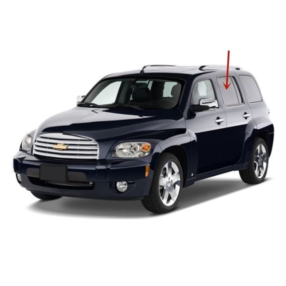Driver Left Side Rear Door Window Door Glass Compatible with Chevrolet HHR 2006-2011 Models