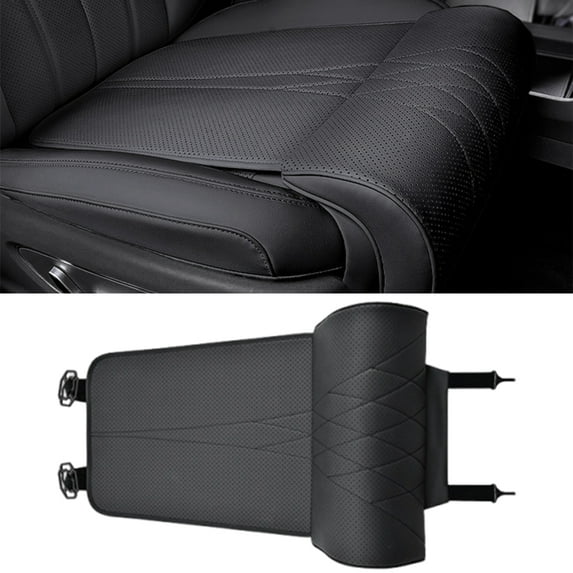 Driver Leg Support Pillow Extension Pad, Leather Car Seat Extender Cushion, Memory Foam Auto Seat Knee Pad, Driver Leg Support, Car Seat Extender Leg Support, Auto Driver Booster Pad for car interior