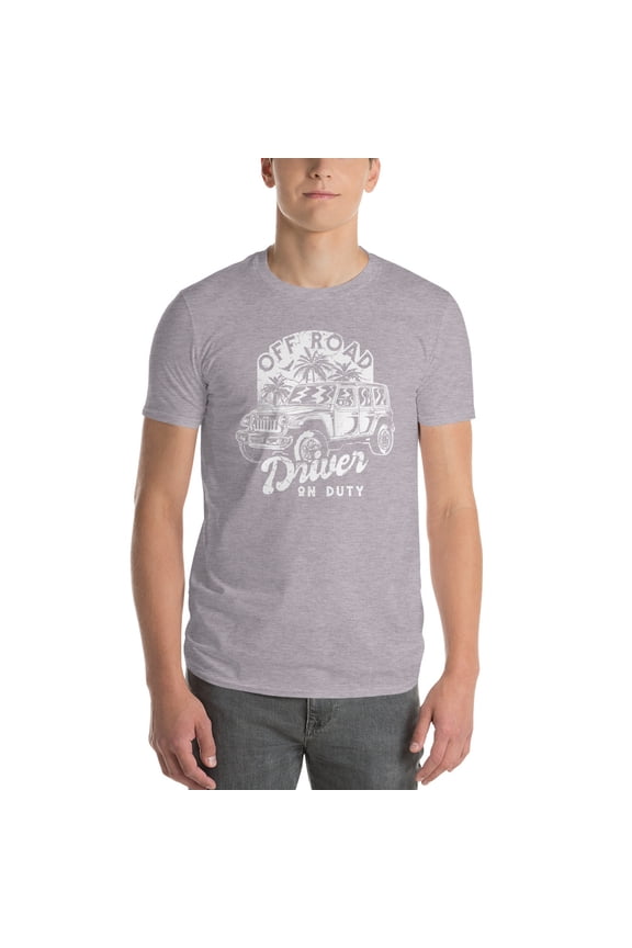 Driver Lover Men Women Dirt Road Fun Tee Shirt (Heather Grey, L)