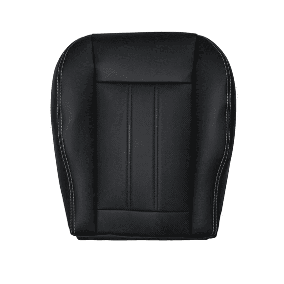 Black For Dodge Grand Caravan 2008 -2020 Front Driver Bottom Leather Seat Cover
