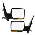 thumbnail image 1 of Driver & Passenger Side Mirrors, Left-Right Power Heated Textured Black Manual Folding with Turn Signal Light For 2004-2006 Ford F-150, Door Mirror Pair of 2, 1 of 10
