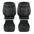 thumbnail image 1 of Driver/Passenger Side Seat Cover Microfiber Leather Black Perforated Fits Heated Power Seats Fits for Chevrolet Silverado 1500 2015-2019, 1 of 10