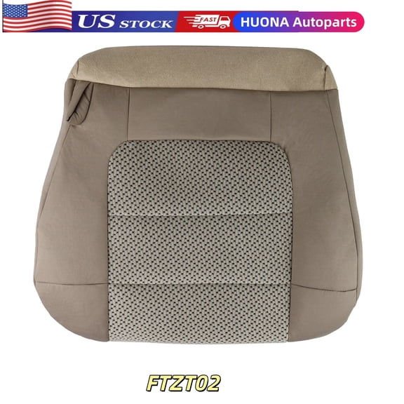 Driver Side Bottom Leather Seat Cover Compatible for Ford F150 XLT 2001-2003 Replaces FTZT02