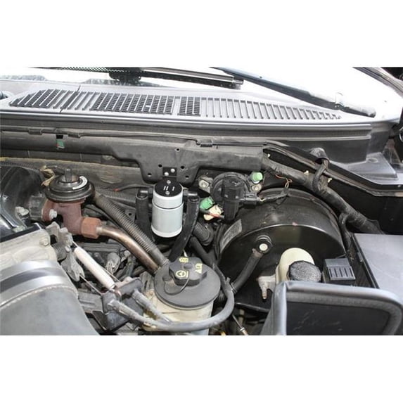 Driver Side Clear Anodized Oil Separator 3.0 for 1999-2004 Ford Lightning